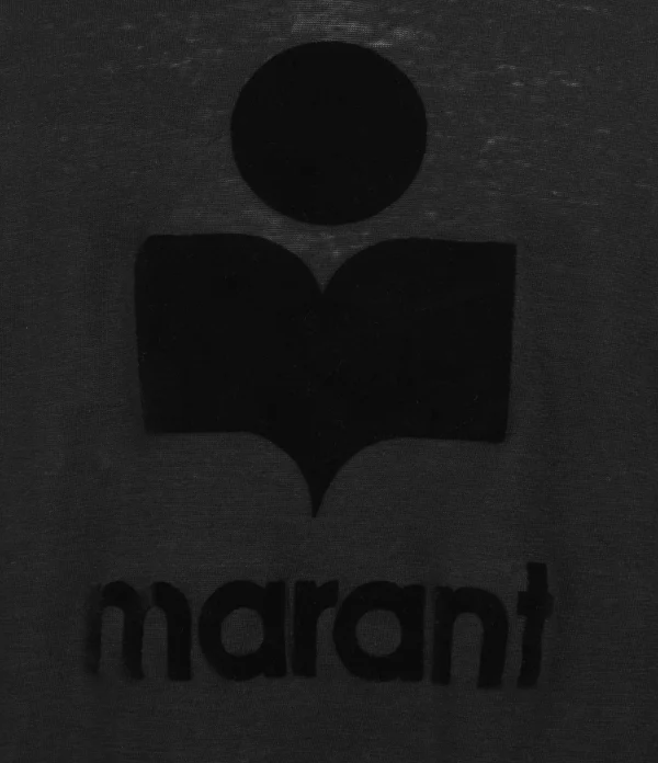 MARANT ÉTOILE Tee-shirt Kilsen Lin Noir magasin france 3