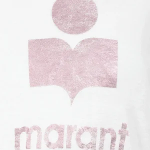 en solde MARANT ÉTOILE Tee-shirt Koldi Lin Blanc Rose 9