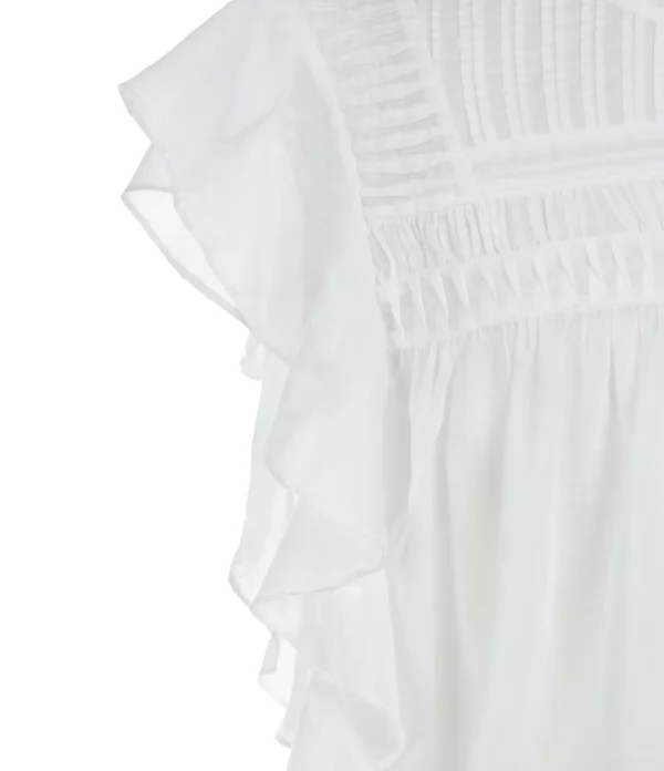 Promotio de vente MARANT ÉTOILE Top Layona Coton Organique Blanc 3