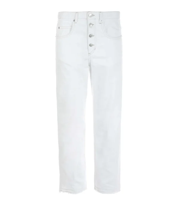 MARANT ÉTOILE Jean Belden Coton Blanc magasin en ligne france 1