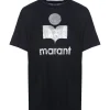 MARANT ÉTOILE Tee-shirt Zewel Lin Noir grande surprise 19