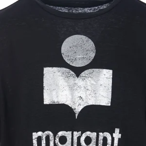 MARANT ÉTOILE Tee-shirt Zewel Lin Noir grande surprise 9