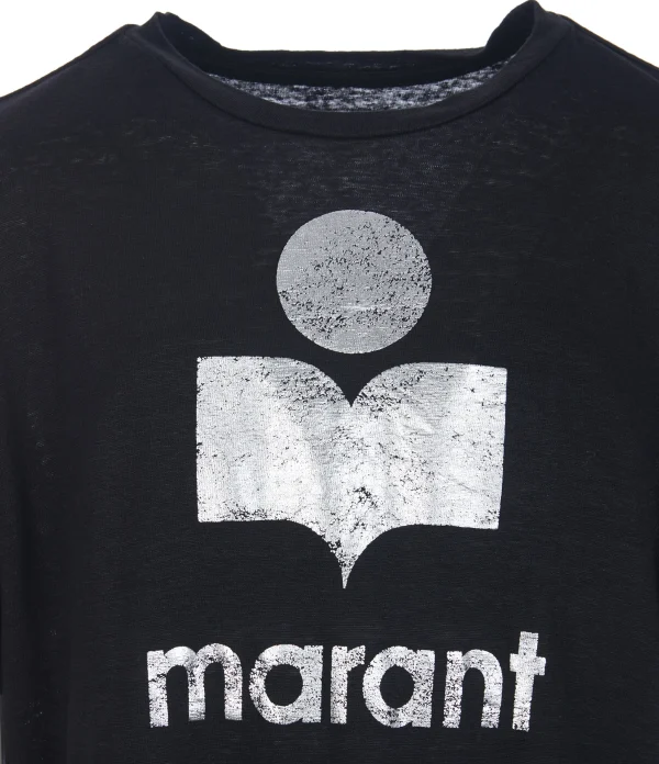 MARANT ÉTOILE Tee-shirt Zewel Lin Noir grande surprise 3