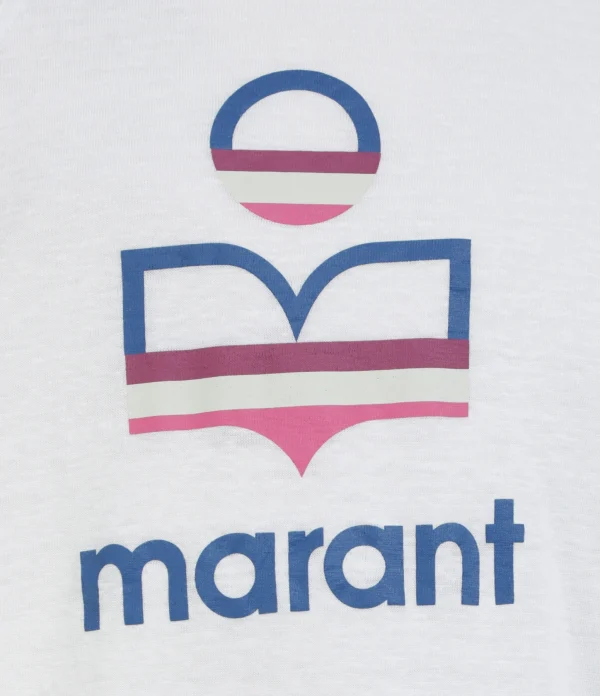 officiel MARANT ÉTOILE Tee-shirt Kiefferf Lin Blanc 3