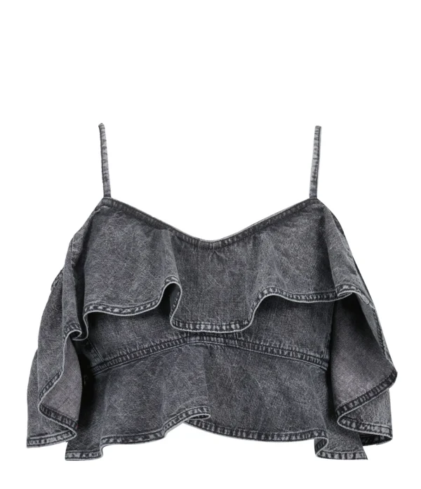 qualité supérieure MARANT ÉTOILE Top Voloteo Coton Gris 1