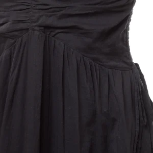 MARANT ÉTOILE Robe Longue Giana Coton Noir garantis authentique 9