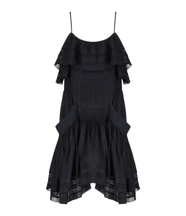 mode MARANT ÉTOILE Robe Moly Coton Noir 1