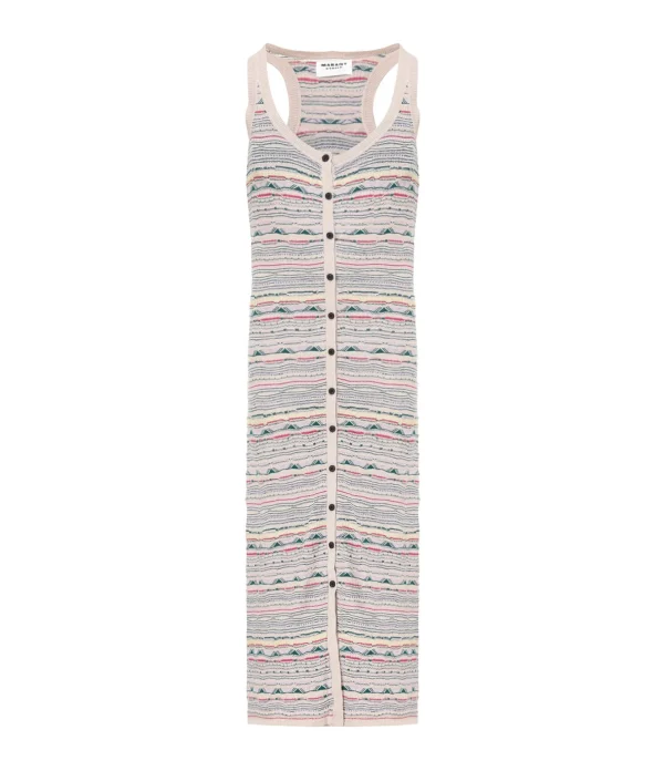 MARANT ÉTOILE Robe Longue Haro Lin Écru authentiques 1