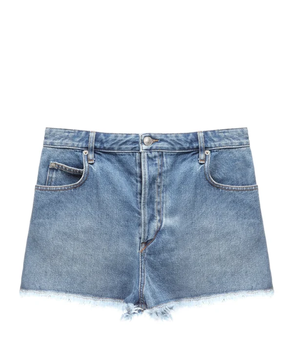 MARANT ÉTOILE Short Lesia Coton Bleu Clair excellent qulity 1