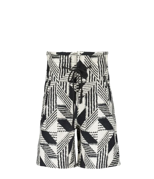 MARANT ÉTOILE Short Linima Coton Noir boutique 1