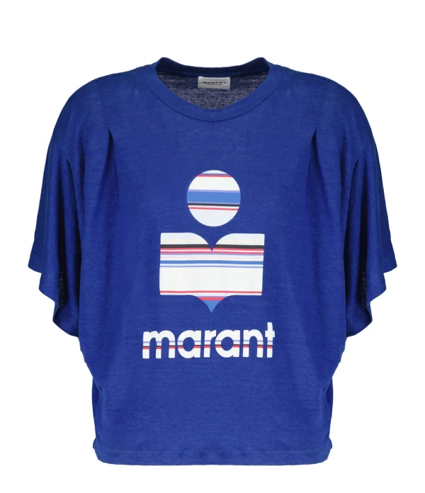 MARANT ÉTOILE Tee-shirt Kyanza Lin Indigo nouvelle saison 1