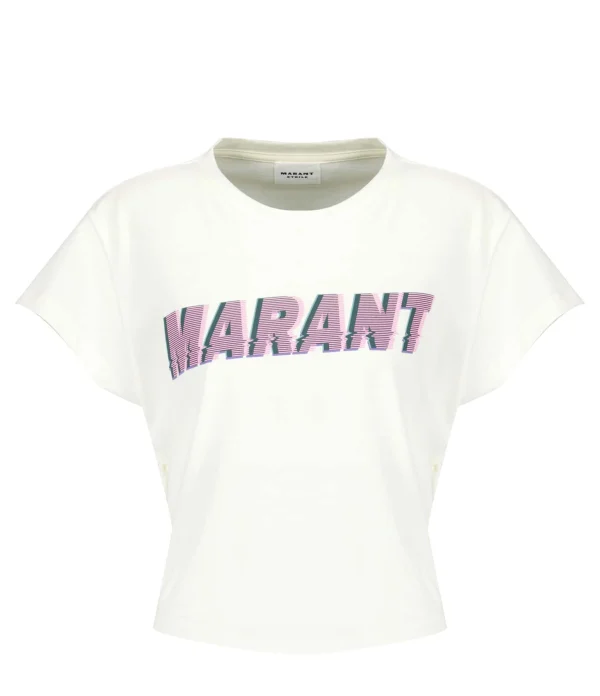 online boutique MARANT ÉTOILE Tee-shirt Zodya Coton Vanille 1