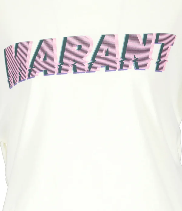 online boutique MARANT ÉTOILE Tee-shirt Zodya Coton Vanille 3