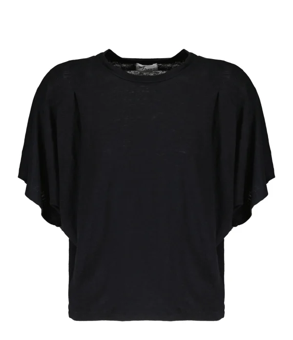 MARANT ÉTOILE Tee-shirt Kyanza Lin Noir grande promotion 1