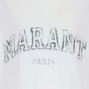 magasin MARANT ÉTOILE Tee-shirt Honore Coton Blanc 9