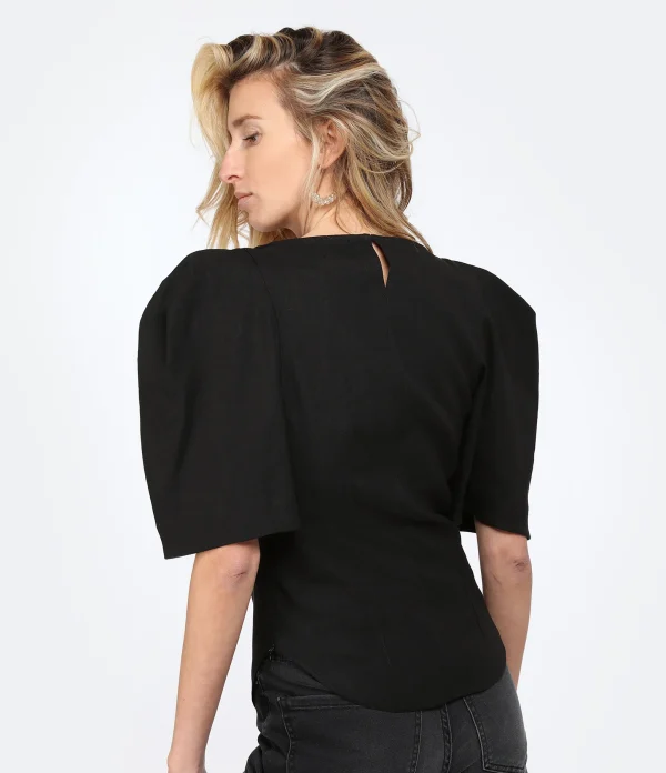 Isabel Marant Top Fergyo Chanvre Noir authentiques 4