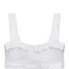 des prix incroyables Isabel Marant Top Mecelia Dentelle Blanc 19