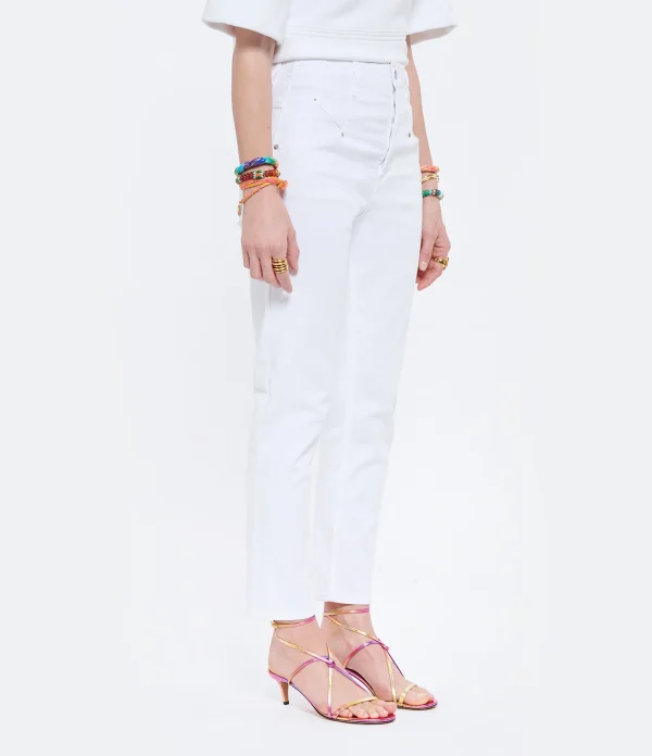 Isabel Marant Jean Niliane Denim Blanc grossiste en ligne 5