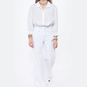 ultratendance Isabel Marant Jean Lemony Denim Blanc 11