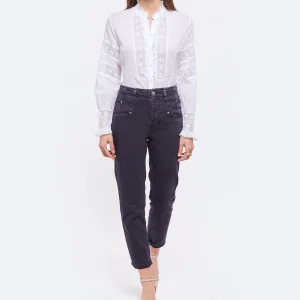 site pas cher Isabel Marant Jean Niliane Denim Bleu Nuit 10