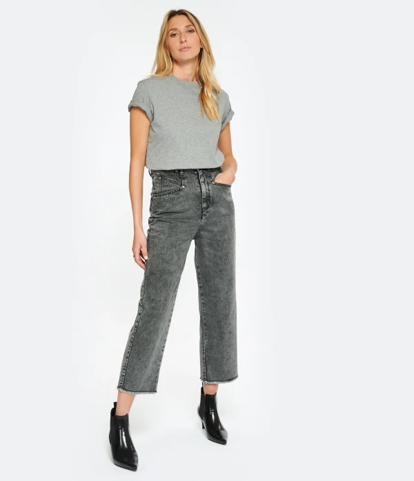 soldes ligne Isabel Marant Jean Dilali Coton Gris 3