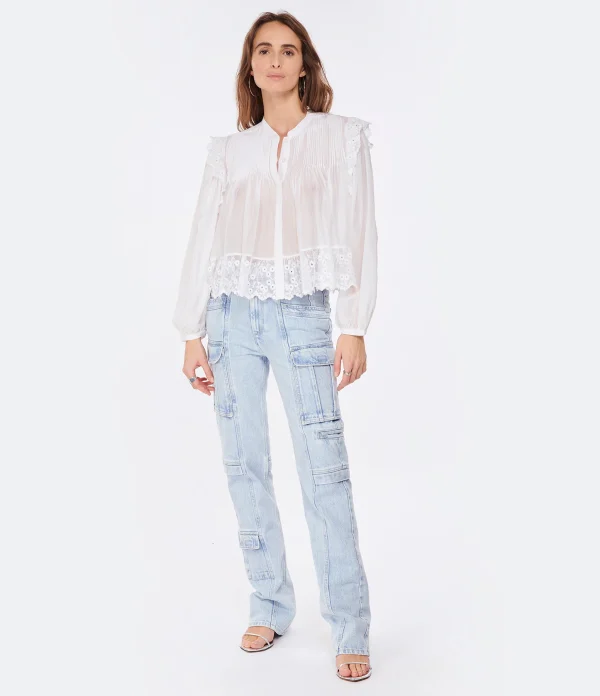 à prix d'occasion Isabel Marant Jean Vokayo Coton Bleu Clair 8