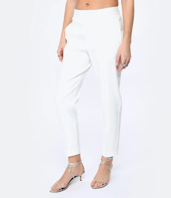 magasin pas cher Isabel Marant Pantalon Sioliran Chanvre Blanc 5