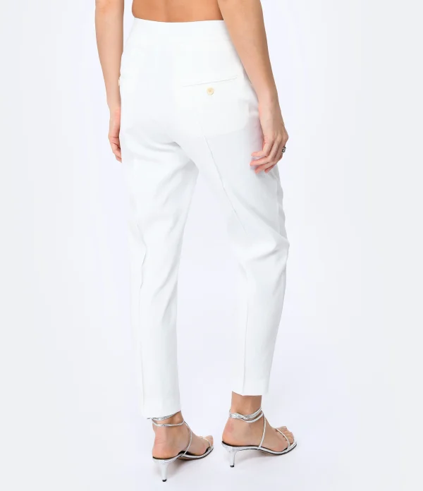 magasin pas cher Isabel Marant Pantalon Sioliran Chanvre Blanc 6