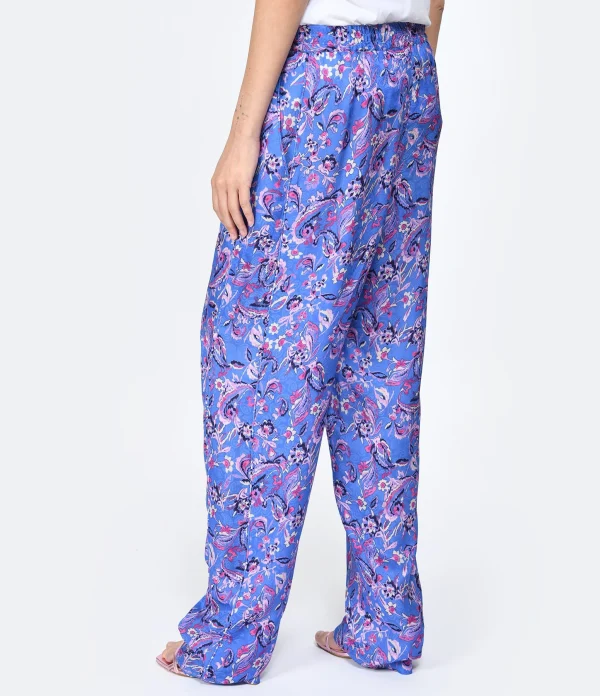 Isabel Marant Pantalon Piera Bleu vente en ligne pas cher 5