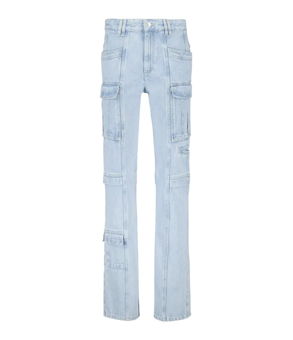 à prix d'occasion Isabel Marant Jean Vokayo Coton Bleu Clair 1