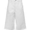 Isabel Marant Bermuda Natalina Denim Blanc vente en ligne pas cher 19