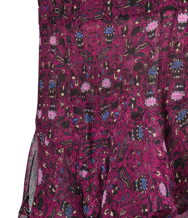 Isabel Marant Short Aboreli Soie Fuchsia magasin 3