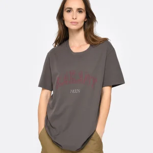 Isabel Marant Tee-shirt Homme Honore Coton Noir Délavé prix le plus bas 11