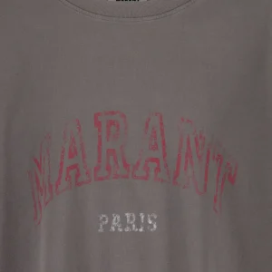 Isabel Marant Tee-shirt Homme Honore Coton Noir Délavé prix le plus bas 9