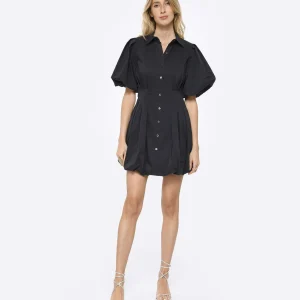 JONATHAN SIMKHAI Robe Cléo Coton Noir Boutique 7