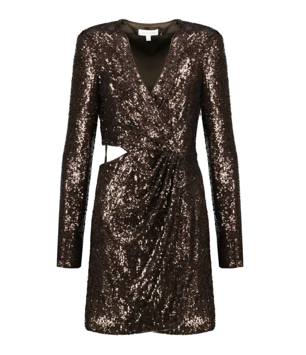 Nouveau JONATHAN SIMKHAI Robe Blazer Conrad Sequins Sable 1