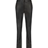 Joseph Pantalon Coleman Cuir Noir shopping pas cher 28