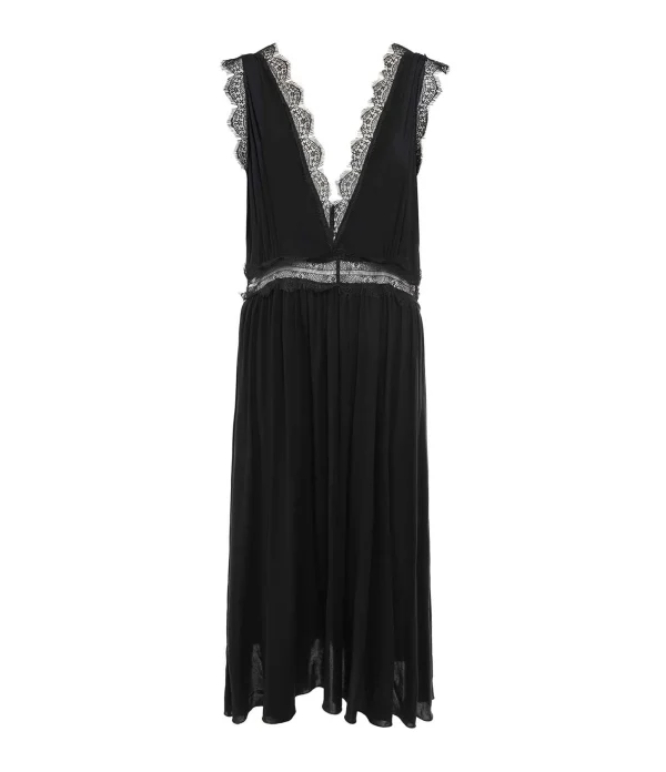 JEANNE VOULAND Robe Deva Dentelle Noir le grand escompte 1