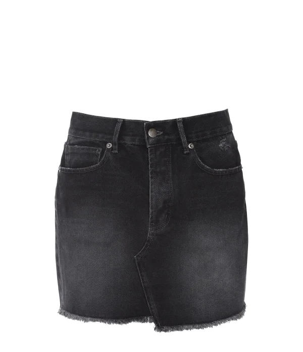 exclusivement disponibles JEANNE VOULAND Jupe Callie Denim Noir 1