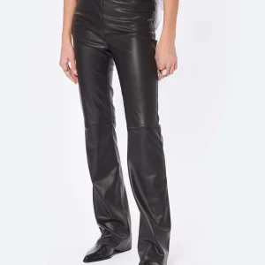 JEANNE VOULAND Pantalon Gill Simili Stretch Noir grande surprise 17