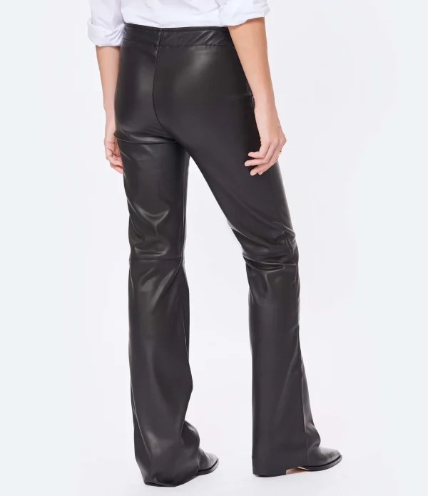 JEANNE VOULAND Pantalon Gill Simili Stretch Noir grande surprise 7