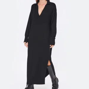 JEANNE VOULAND Robe Ina Laine Noir en vente 11