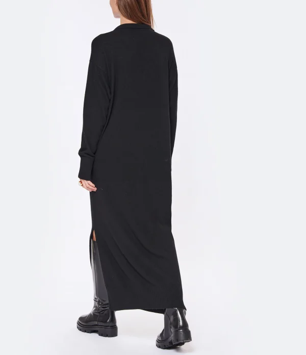 JEANNE VOULAND Robe Ina Laine Noir en vente 5