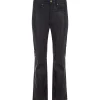 JEANNE VOULAND Pantalon Gabryel Cropped Flare Similicuir Noir Authenticité garantie 22