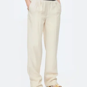 meilleure qualité LOULOU STUDIO Pantalon Takaroa Lin Beige 15