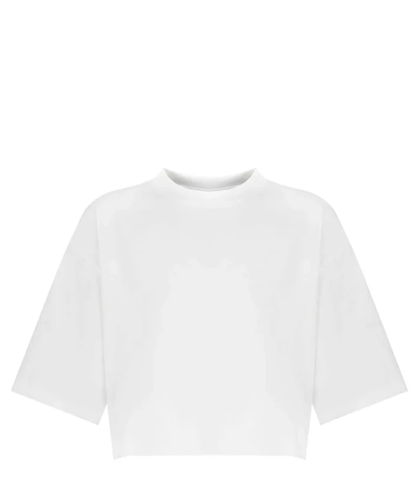 magasin pour LOULOU STUDIO Tee-shirt Court Gupo Coton Blanc 1