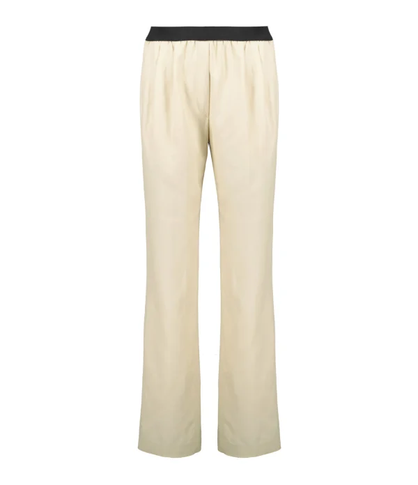 meilleure qualité LOULOU STUDIO Pantalon Takaroa Lin Beige 1