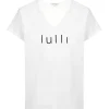 Tee-shirt Lulli Col V Coton Bio Blanc à prix d'occasion 17