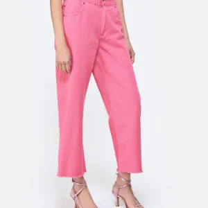 MAEVY MOUVEMENT LIBRE Pantalon Denim Rose Barbie marque pas cher 13