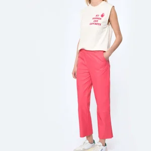 MAEVY MOUVEMENT LIBRE Pantalon Pantavegan Cuir Vegan Fraise vente pas cher 11